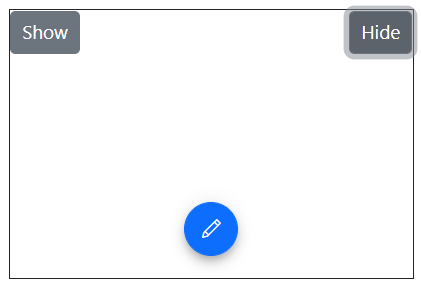 Blazor Speed Dial Hide Items